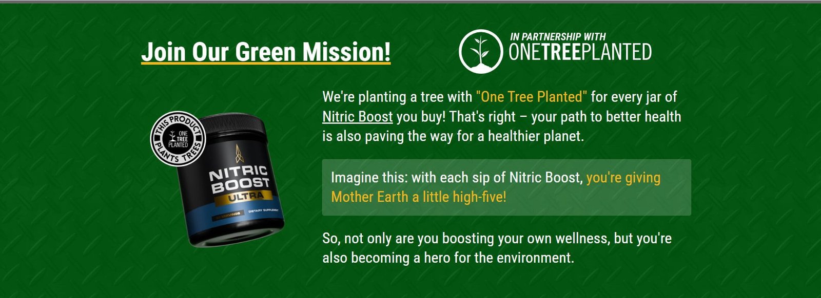 Nitric Boost Green Mission