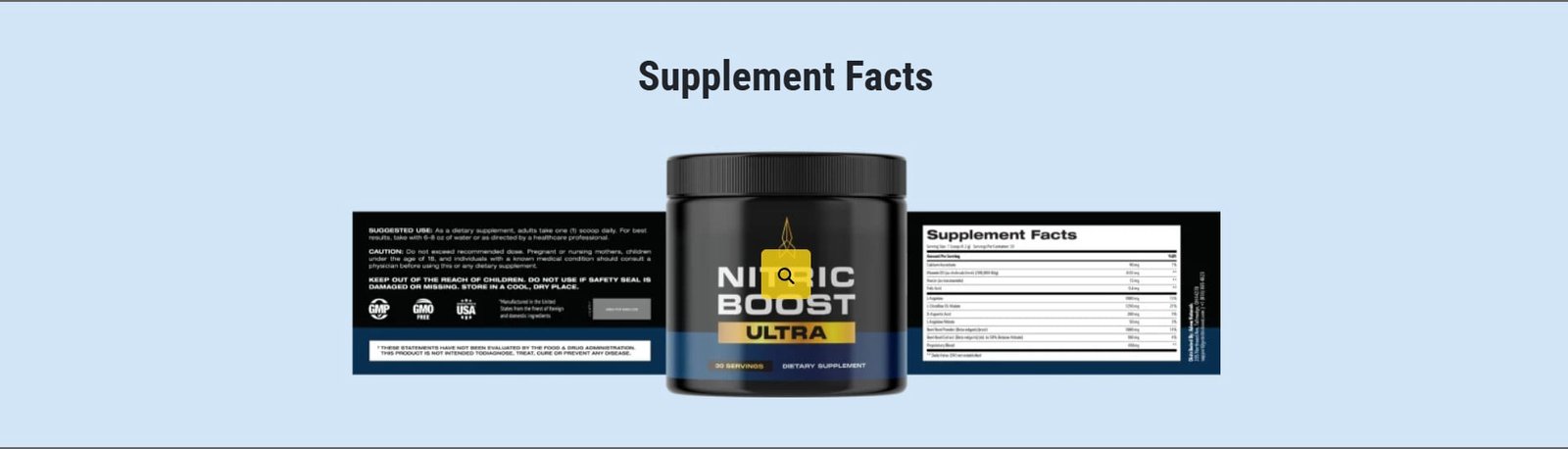 Nitric Boost supplement facts